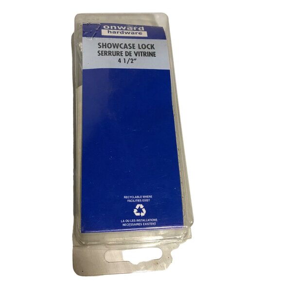 Onward Hardware Showcase Lock 4 1/2" Chrome Plated With Keys - Picture 2 of 3